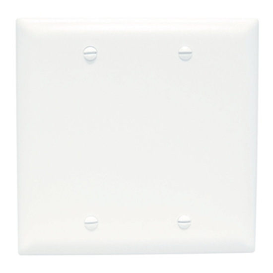 Group One OnQ TP23-W - 2 Gang Blank Plate, White