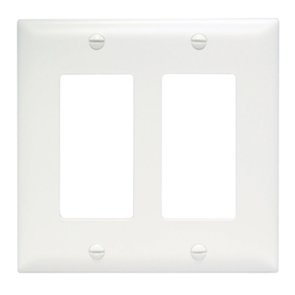 Group One OnQ TP262-W - 2-Gang Decora Cover, White