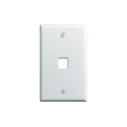 Group One OnQ WP3401-WH-10 - 1-Gang. 1-Port Wallplate, Pack of 10, White