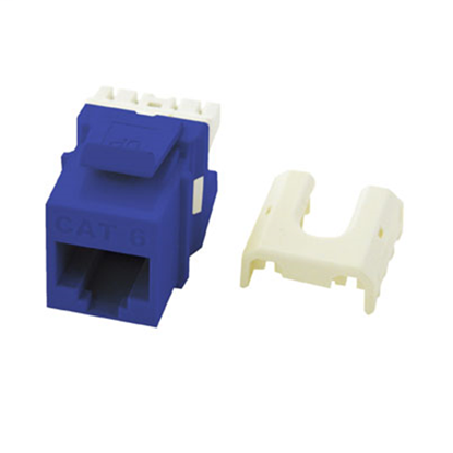 Group One OnQ WP3476-BE - CAT6 Quick Connect RJ45 Keystone Insert in Blue