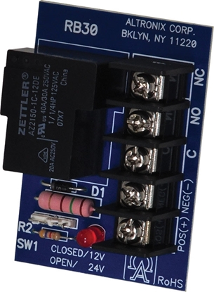 Group One Altronix RB30 - Relay Module, 12/24VDC, SPDT Contact @ 30A - 28VDC/120VAC/277VAC