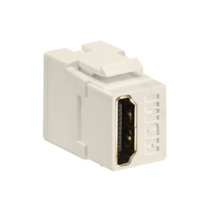 Group One Leviton 40834-T - HDMI Feedthrough QuickPort Connector, Light Almond