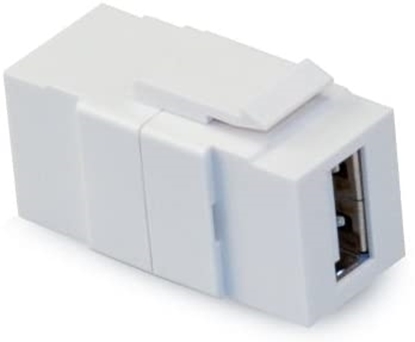 Group One Leviton 40835-W - USB Feedthrough QuickPort Connector, White