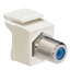 Group One Leviton 41084-FTF - Nickel Plated Feedthrough QuickPort F Connector, Light Almond