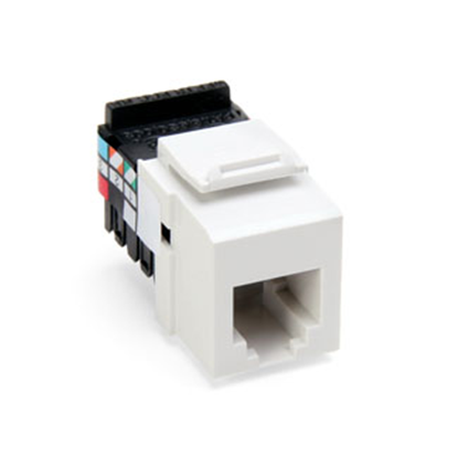 Group One Leviton 41106-RW6 - Voice Grade QuickPort Connector, White