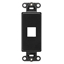 Group One Leviton 41641-E - 1 Port QuickPort Decora Insert, Black