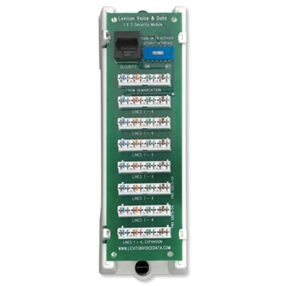 Group One Leviton 47609-TSV - 1x7 Telephone Security Module