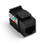 Group One Leviton 5G108-RE5 - GigaMax CAT5E QuickPort Jack, Black