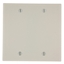 Group One Leviton 78025 - 2-Gang No Device Blank Wallplate, Standard Size, Thermoset, Box Mount, Light Almond