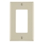 Group One Leviton 80401-T - 1-Gang Decora/GFCI Device Decora Wallplate/Faceplate, Standard Size, Thermoset, Box Mount, Light Almond