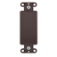 Group One Leviton 80414 - Blank Insert for use with Decora Wallplates, Brown