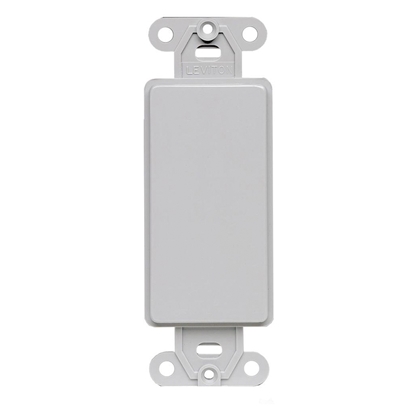 Group One Leviton 80414-GY - Blank Insert for use with Decora Wallplates, Grey