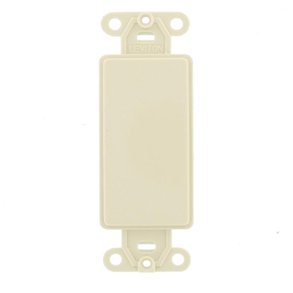 Group One Leviton 80414-T - Blank Insert for use with Decora Wallplates, Ivory
