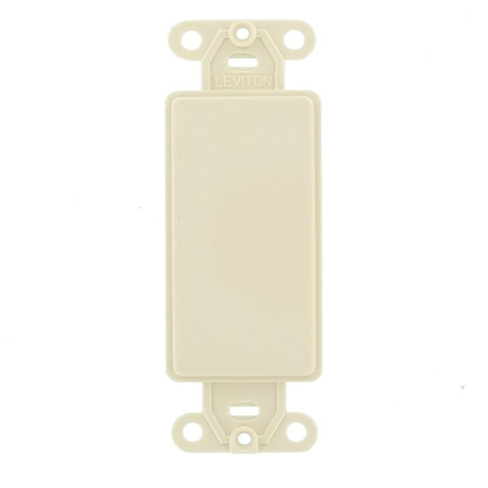 Group One Leviton 80414-T - Blank Insert for use with Decora Wallplates, Ivory