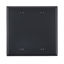 Group One Leviton 80725-E - 2-Gang No Device Blank Wallplate, Standard Size, Thermoplastic Nylon, Box Mount, Black