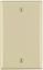 Group One Leviton 86014 - 1-Gang No Device Blank Wallplate, Standard Size, Thermoset, Box Mount, Ivory
