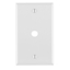 Group One Leviton 88013 - 1-Gand Hole Device Telephone/Cable Wallplate, Standard Size, Thermoset, Box Mount, White