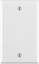 Group One Leviton 88014 - 1-Gang No Device Blank Wallplate, Standard Size, Thermoset, Box Mount, White