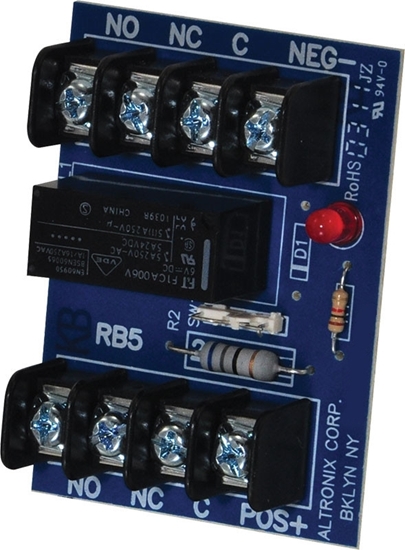 Group One Altronix RB5 - Relay Module, 6/12VDC, DPDT Contacts @ 5A - 220VAC/28VDC