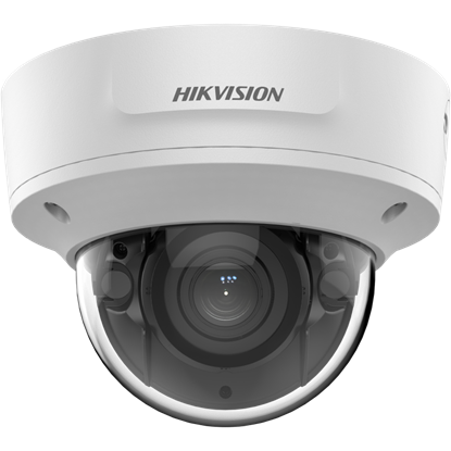 Group One Hikvision DS-2CD2743G2-IZS - 4MP AcuSense Motorized Vandal Proof Dome Network Camera, White