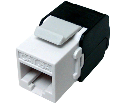 Group One Primus Cable K62A-4374/180/WH - CAT6A Keystone Jack, Unshielded, 180°, MIG+, High Density, White