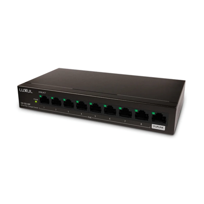 Group One Luxul SW-100-08P - 8-Port Unmanaged PoE+ Switch