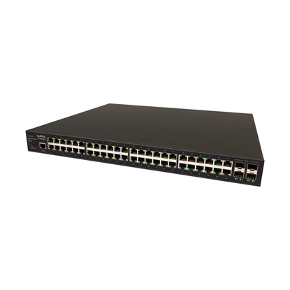 Group One Luxul SW-510-48P-F - 48-Port Gigabit PoE+ L2/L3 Managed Switch with 4 SFP, US Power Cord