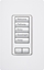 Group One Lutron RRD-W5BRL-WH - RadioRA 2 Wall-mount Designer keypad; 5-button with raise/lower