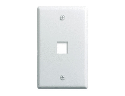 Group One OnQ WP3401-WH - 1-Gang, 1-Port Wallplate, White