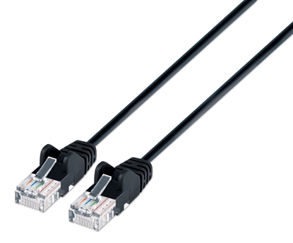 Group One Intellinet 742108 - CAT6 UTP Slim Network Patch Cable, 7', Black