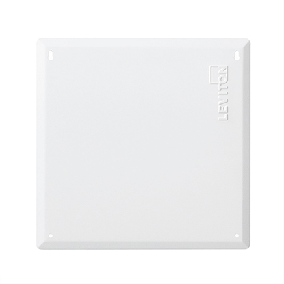 Group One Leviton 47605-14C - 14" Structured Media Flush Mount Cover, Metal, White