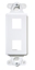 Group One OnQ WP3412-WH-10 - 2-Port Decora Outlet Strap, White, 10-Pack