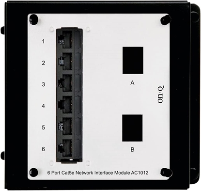 Group One OnQ AC1012 - 6-Port CAT5E Network Interface Module
