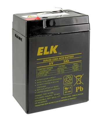 Group One Elk Products 0650 - 6V5Ah Sealed Lead Acid Battery