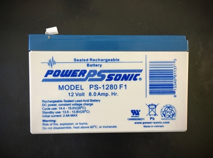 Group One Power Sonic PWS 1280 - 12 volt, 8 amph sealed rechargeable battery.