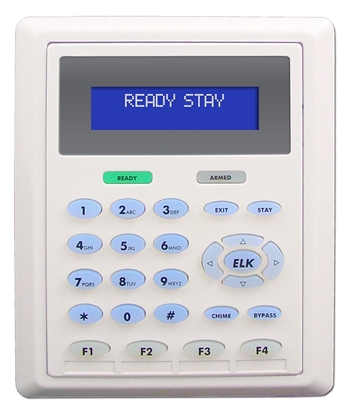 Group One Elk Products AEKP - addressable, low profile LCD keypad for the E27 Alarm Engine. 