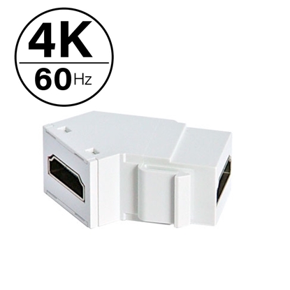 Group One OnQ Wp124K-WH - HDMI 4K Keystone Insert, White