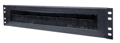 Group One Intellinet 712774 - 2U, 19" Cable entry panel with a black brush Insert