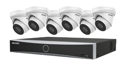 Group One Hikvision EKI-K82T86A Kit, 8 Channel NVR with 2TB HDD & (6) 8MP(4K) Turret