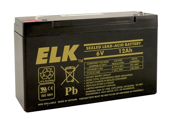 Group One Elk Products 06120 - 6V, 12 amp rechargeable lead acid battery