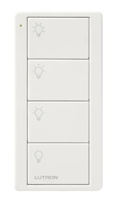 Group One Lutron PJ2-4B-WH-L31P -  4 button light, scene control in white. 