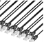 Group One Intellinet 742672 - Patch Cord, CAT6, 6", Black, Slim, 24 pack