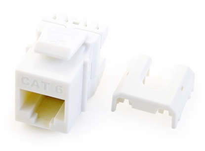 Group One ONQ WP3476-WH - CAT6 Quick Connect RJ45 Keystone, White