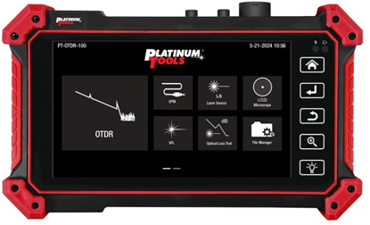 Group One Platinum Tools PT-OTDR-100 - OTDR Tester for Fiber and Category Cable