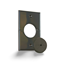 Group One Midlite 1GSBK-GR1 - Hole Plate, 1 Gang, Split w/Grommet, Black