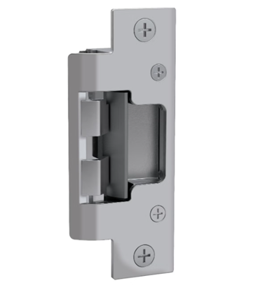 Group One HES 8000C-LBM-630 - Strike, Universal, No Cutout, 12/24V, Latchbolt Monitor, Satin Stainless Steel, Faceplates