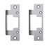 Group One HES 8000C-LBM-630 - Strike, Universal, No Cutout, 12/24V, Latchbolt Monitor, Satin Stainless Steel, Faceplates