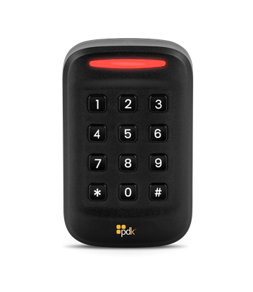 Group One PDK RKPBV2 - Red Reader/Keypad V2, Single Gang, 13.56MHz, 125KHz, & Mobile