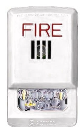 Group One Potter PE-HSW -  wall mount, white, LED fire horn/strobe
