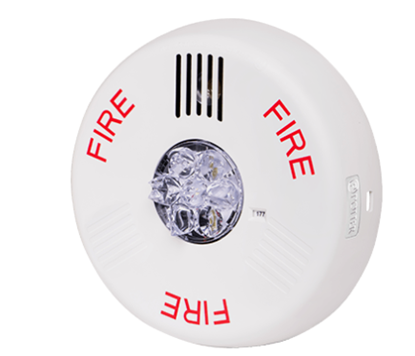 Group One Potter PE-HSWC -  white, LED, ceiling mount fire horn/strobe